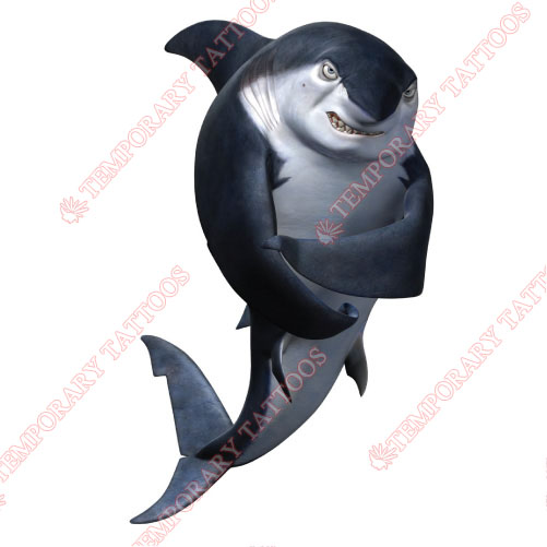 Shark Tale Customize Temporary Tattoos Stickers NO.3407
